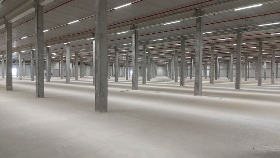 Industriefußboden in einer Lagerhalle