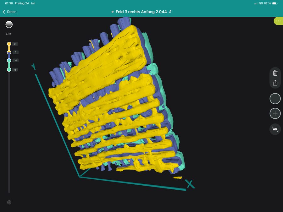 3D-Auswertung einer Zustandserhebung mittels Messtechnik